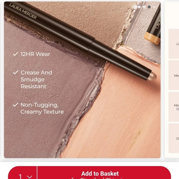 laura mercier Other - NO LONGER AVAIL NIB Laura Mercier Caviar Stick Eye Color in Moonlight 1g